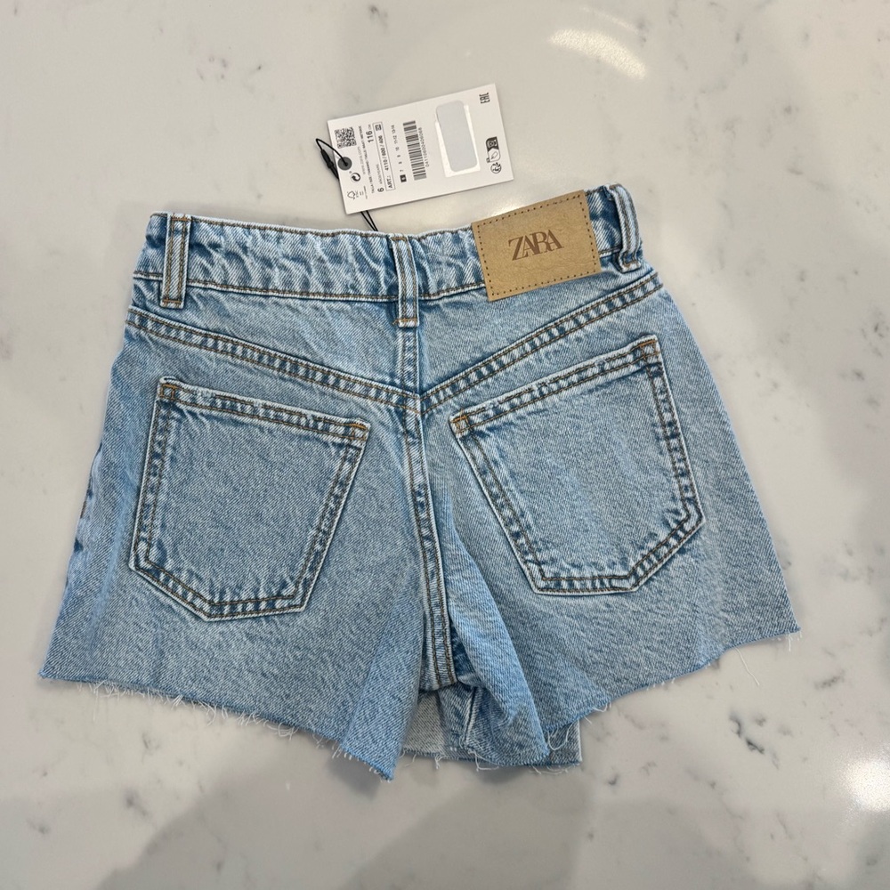 Zara Light Blue Denim Skort - Picture 2 of 3